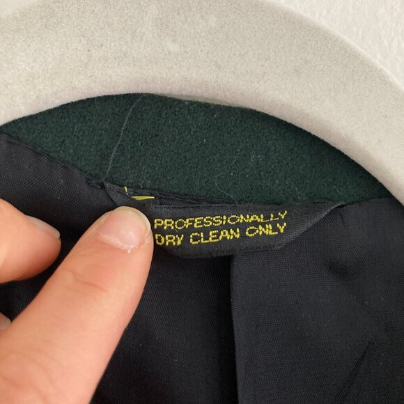 Devon-Aire Wool L'Cord Show Coat Jacket Green 100% Wool English Hunt Coat 14 - Picture 11 of 11